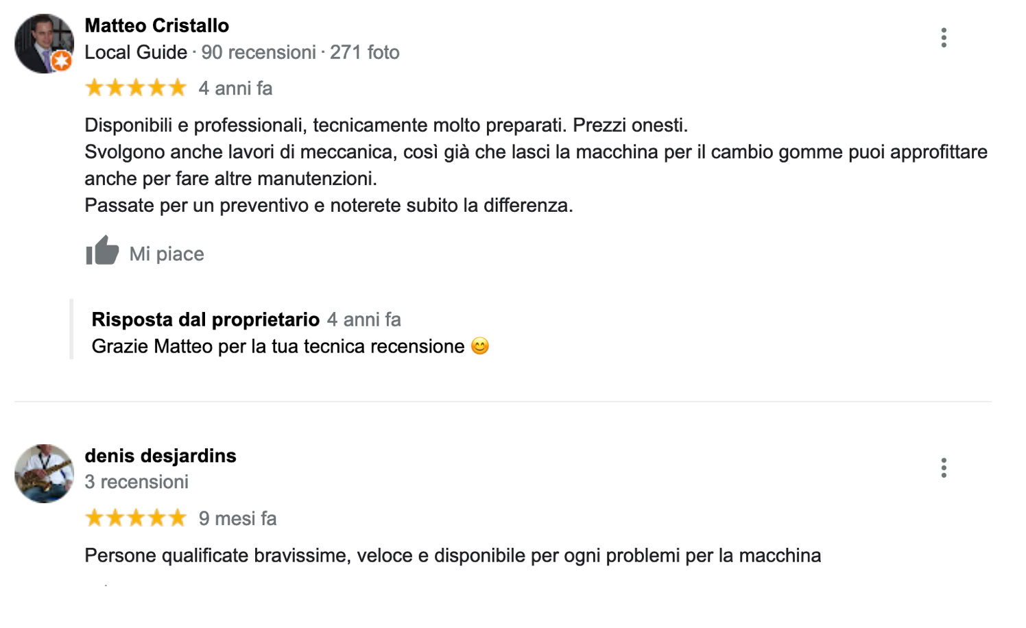 Cento Gomme Budrio Bologna RECENSIONE