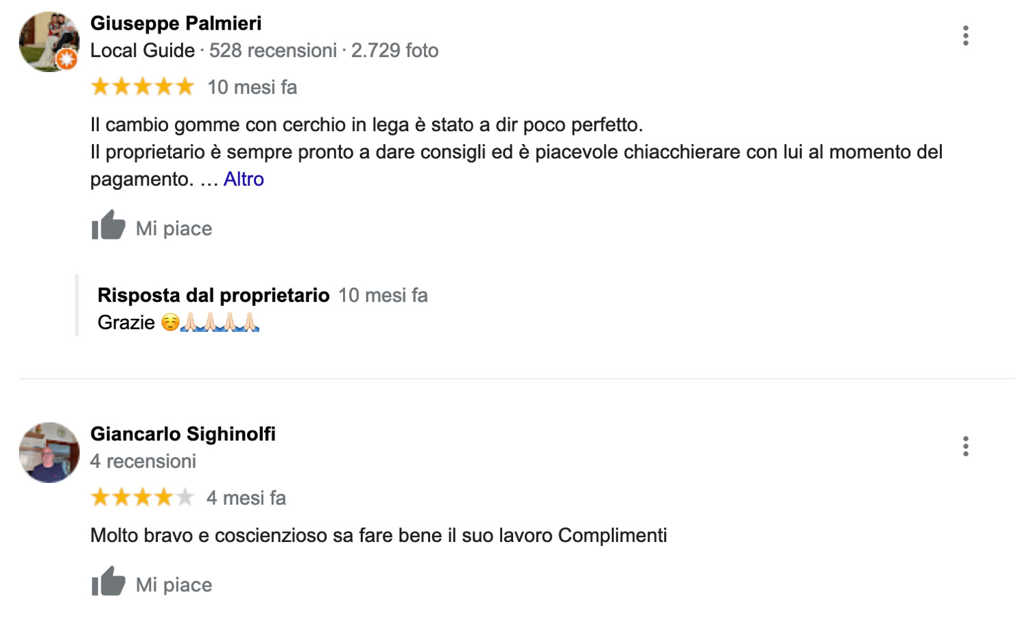 Cento Gomme Budrio Bologna RECENSIONE