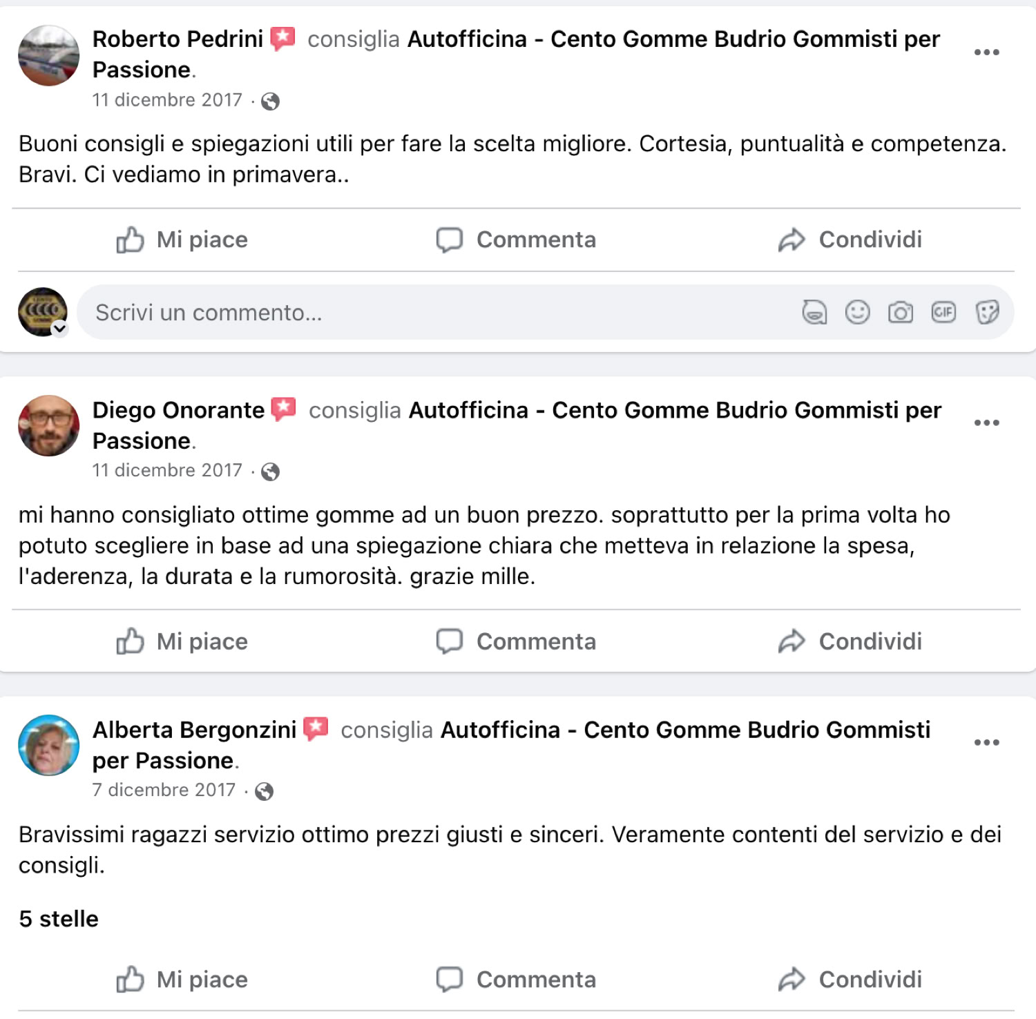 Cento Gomme Budrio Bologna RECENSIONE