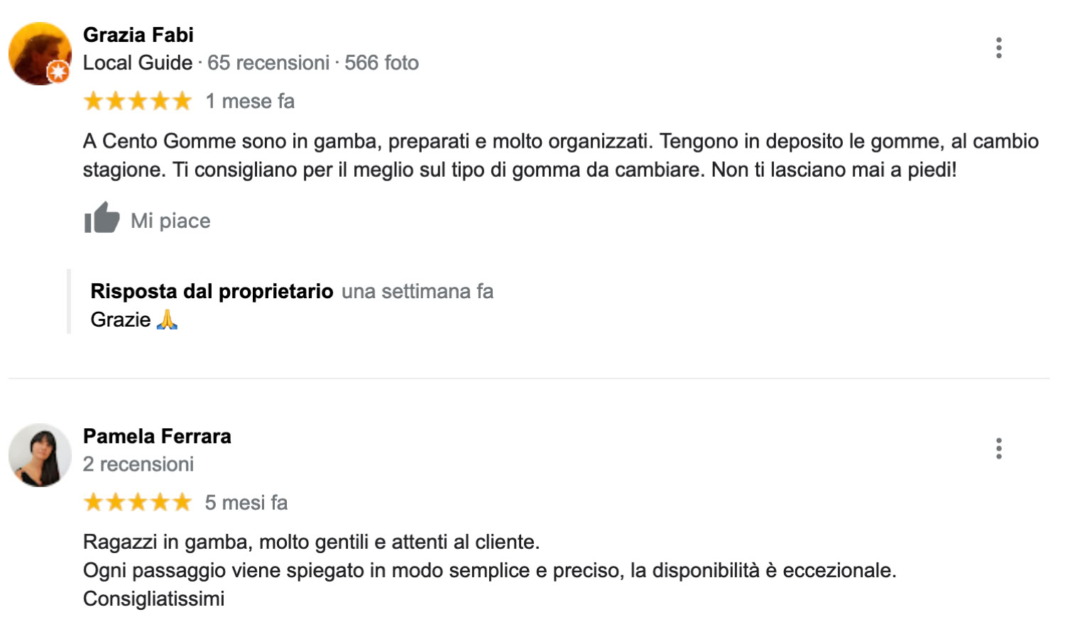Cento Gomme Budrio Bologna RECENSIONE