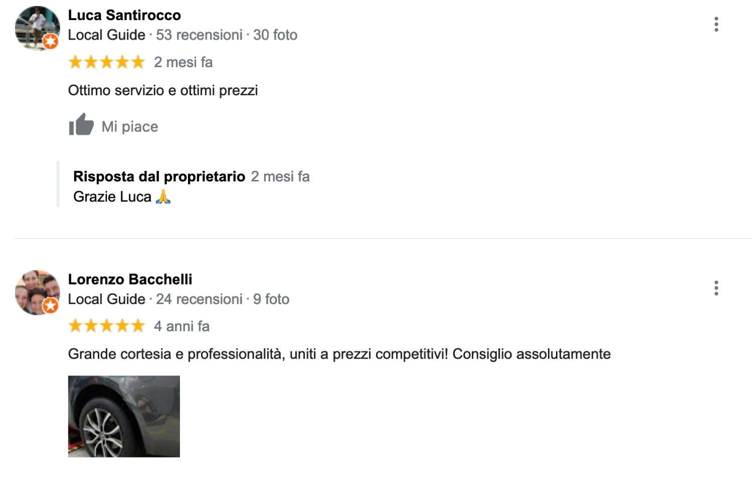 Cento Gomme Budrio Bologna RECENSIONE